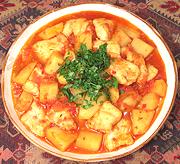 Dish of Fish & Potato Curry