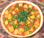 Dish of Potatoes & Peas
