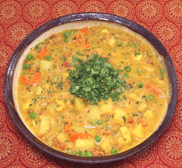 Dish of Vegetable Korma