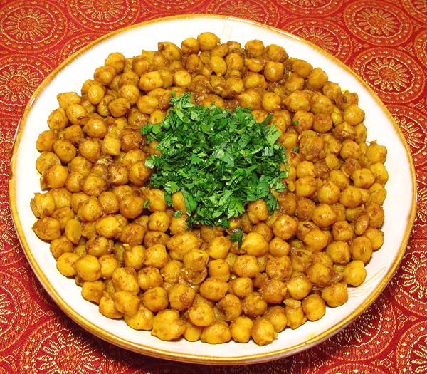 Dish of Spiced Chickpeas