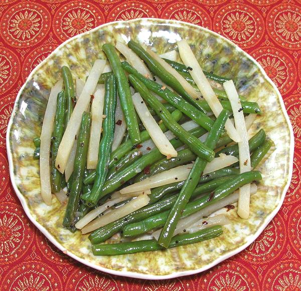 Dish of Green Beans & Potatoes