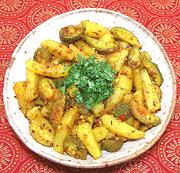 Dish of Potatoes with Kantola Gourd
