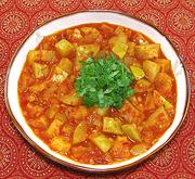 Dish of Tinda Gourd Sabzi