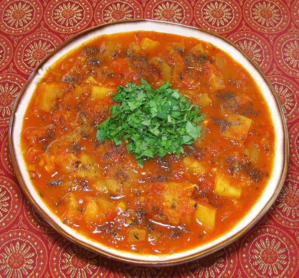 Dish of Tinda Potato Sabzi