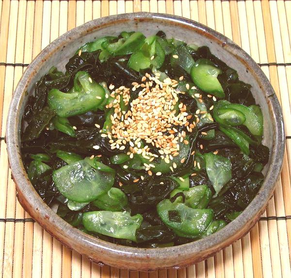 Small Bowl of Cucumber Seaweed Salad