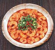 Dish of Spicy Shrimp Appetizer