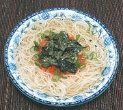 Bowl Noodle Soup with Kimchi