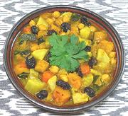 Dish of Pumpkin Stew with Vegetables