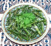 Dish of Green Beans with Olive Oil