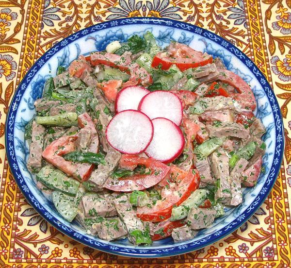 Bowl of Bakhor Meat & Vegetable salad