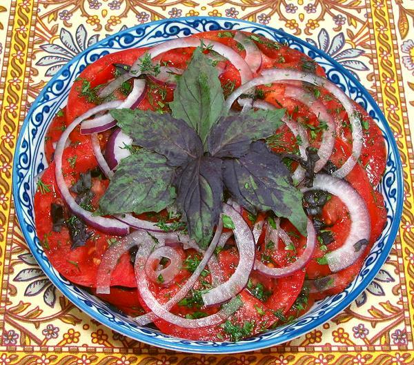 Bowl of Tomato Herb Salad