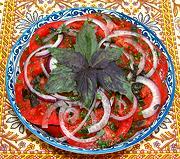 Bowl of Tomato Herb Salad
