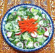 Bowl of Uzbek Spring Salad