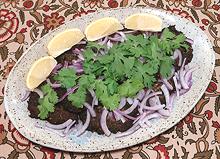 Dish of Beef Paties Chapali
