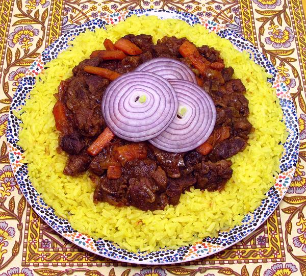 Platter of Lamb Plov Uzbek