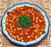 Bowl of Chickpeas and Onion Stew