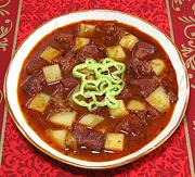 Plate of Beef Soup