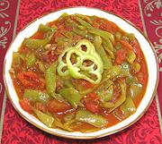 Bowl of Lecsó - Peppers with Tomato
