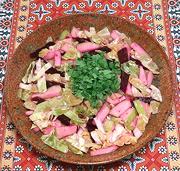 Dish of Apple, Beat & Cabage Salad
