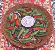 Dish of Green Bean Salad