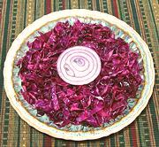 Dish of Red Cabbage Salad