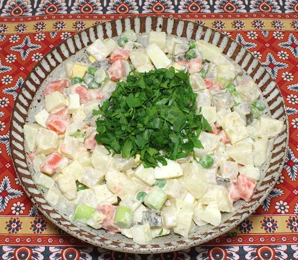 Dish of Jarzynowa Salad