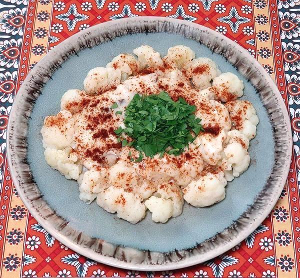 Dish of Fish Fillets with Cauliflower