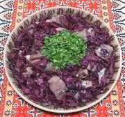 Dish of Carp with Red Cabbage