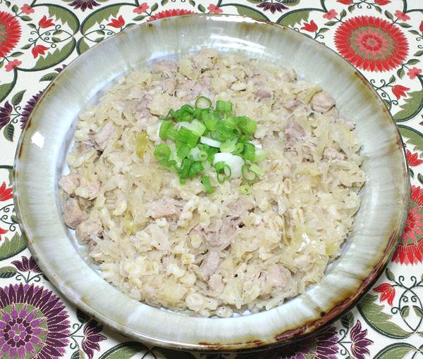 Dish of Pork with Sauerkraut & Barley