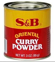 Can of S&B Oriental Curry Powder