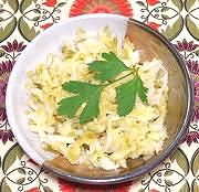 Dish of White Cabbage Sauerkraut