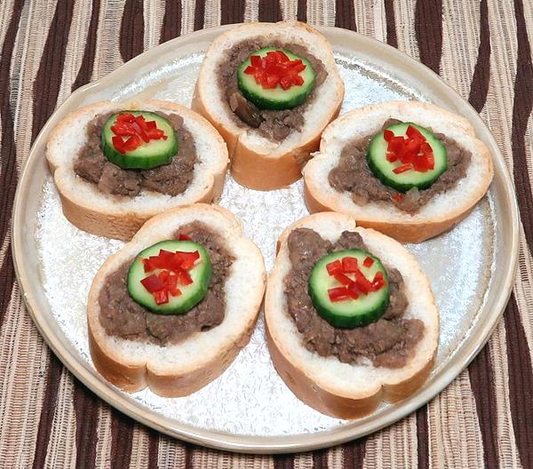 Dish of Chicken Liver Appetizer