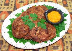 Platter of Meat and Potato Cutlets