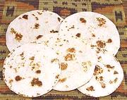 Two sizes of Chapati