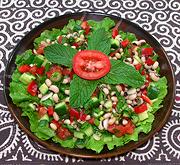 Bowl of Black-Eyed Pea Salad