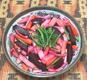 Dish of Beet & Vegetable Salad