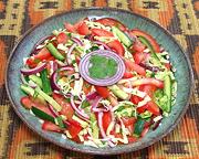 Dish of Kachumbari Salad