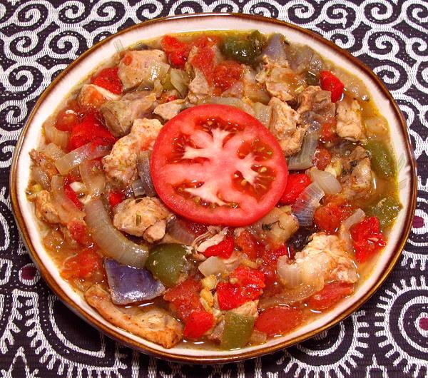 Bowl of Chicken Kedjenou Stew