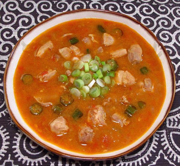 Bowl of Chicken Peanut Soup / Stew