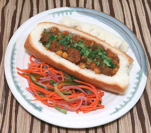Serving of Bunny Chow