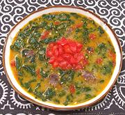 Bowl of Beef & Greens Soup
