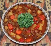 Dish of Beef Maraq Fahfah Stew
