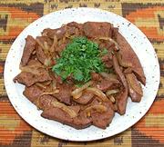 Plate of Fried Beef Liver