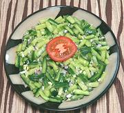 Dish of Cucumber Sambal