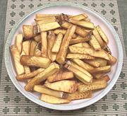 Plate of Breadfruit Fries