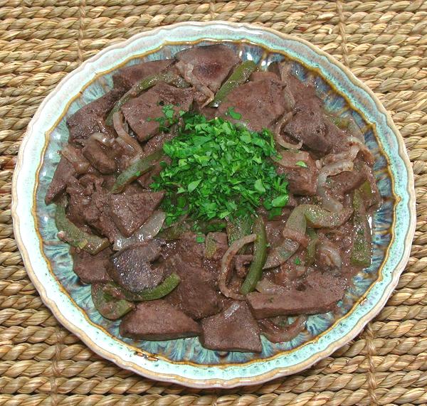 Plate of Liver Italian Style