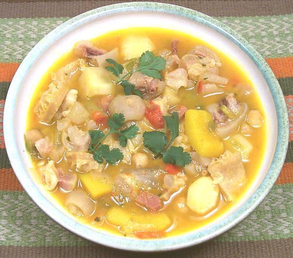 Bowl of Puerto Rican Mondongo Soup
