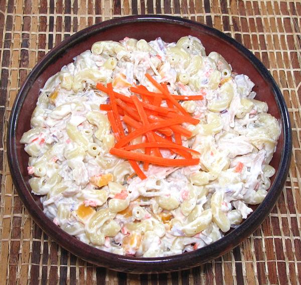 Dish of Macaroni Salad