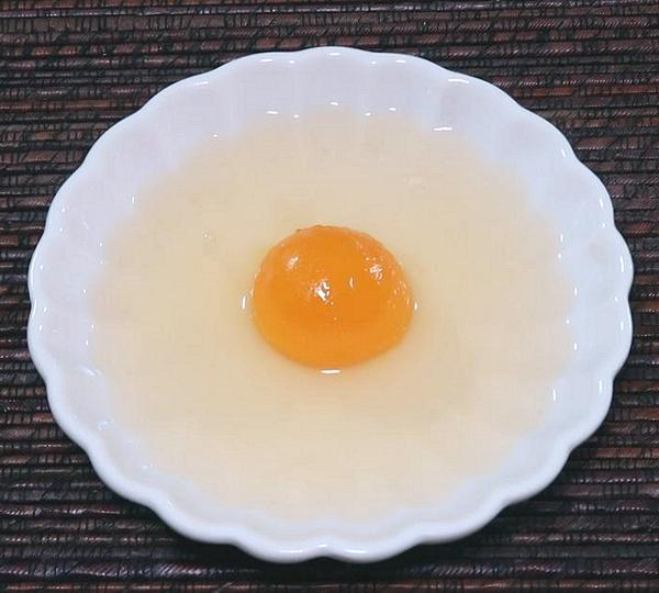 Dish of Raw Salted Chicken Eggs