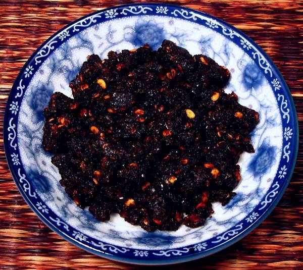 Small Bowl of Black Chili Paste